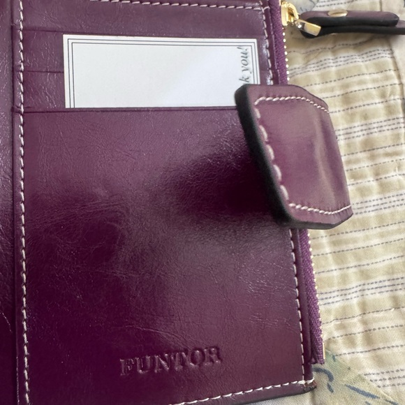 Elegant Purple Women's Wallet - FUNTOR - Picture 8 of 13